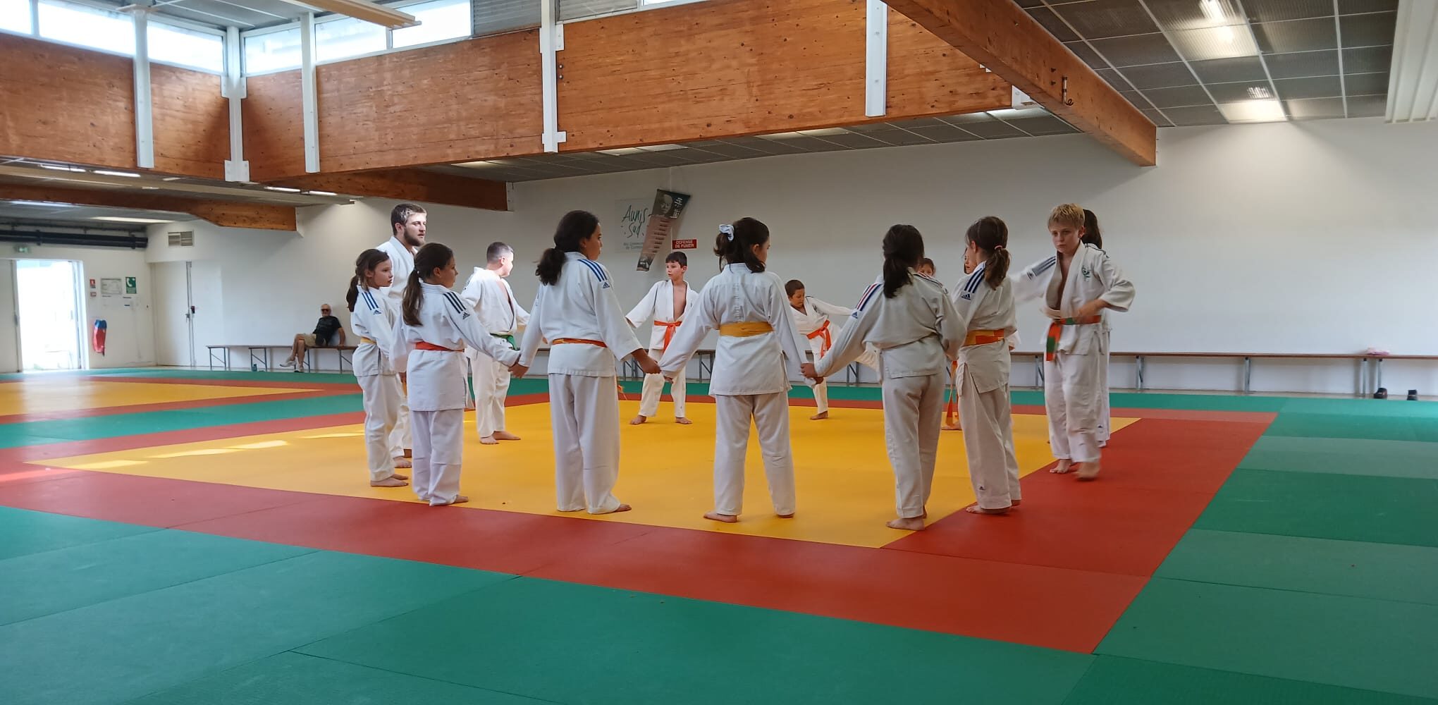 représentation cour de judo cher les jeune